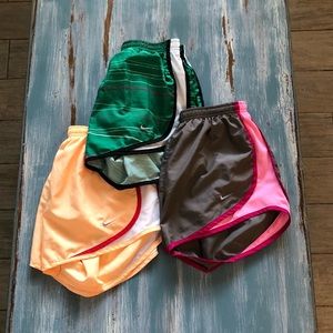 Three Nike Dri-Fit Running Shorts